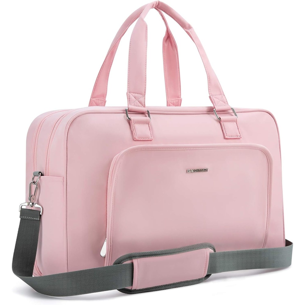 image:imageBAGSMART Weekender Bags for Women Travel Duffle Overnight Bag Personal Item Bag with Shoe Bag for Travel Essentials