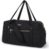BAGSMART Duffle Bag 37L Large Carry On Weekender Overnight Bag with Wet Pocket , Laptop Compartment And Shoes Bag for for Women, Travel, Business Trips, Sports(Black)