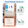 BAGSMART Carry On Travel Backpack, 17 Inch Large Travel backpack Carry On Flight Approved, Anti-theft Personal Item Backpack Travel Bag With Shoe Bag, 30L Water Resistant Casual Daypack, Beige(Beige)
