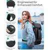 BAGSMART Womens Backpack Carry On Flight Approved, Travel Backpack for Women with Waist Bag, Traveling Lightweight Weekender Casual Daypack 17.3″ Laptop Work Back pack Personal Item Travel Bag, Black(Champagne)