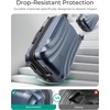BAGSMART Carry On Luggage 22x14x9 Airline Approved with TSA Lock, Expandable Hard Shell Suitcase with Spinner Wheels, Lightweight 20 Inch Travel Rolling Carry-On Luggage, Light Blue