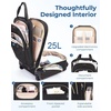 BAGSMART Underseat Carry On Luggage,16″ Softside Suitcase with Wheels, Black(Black)