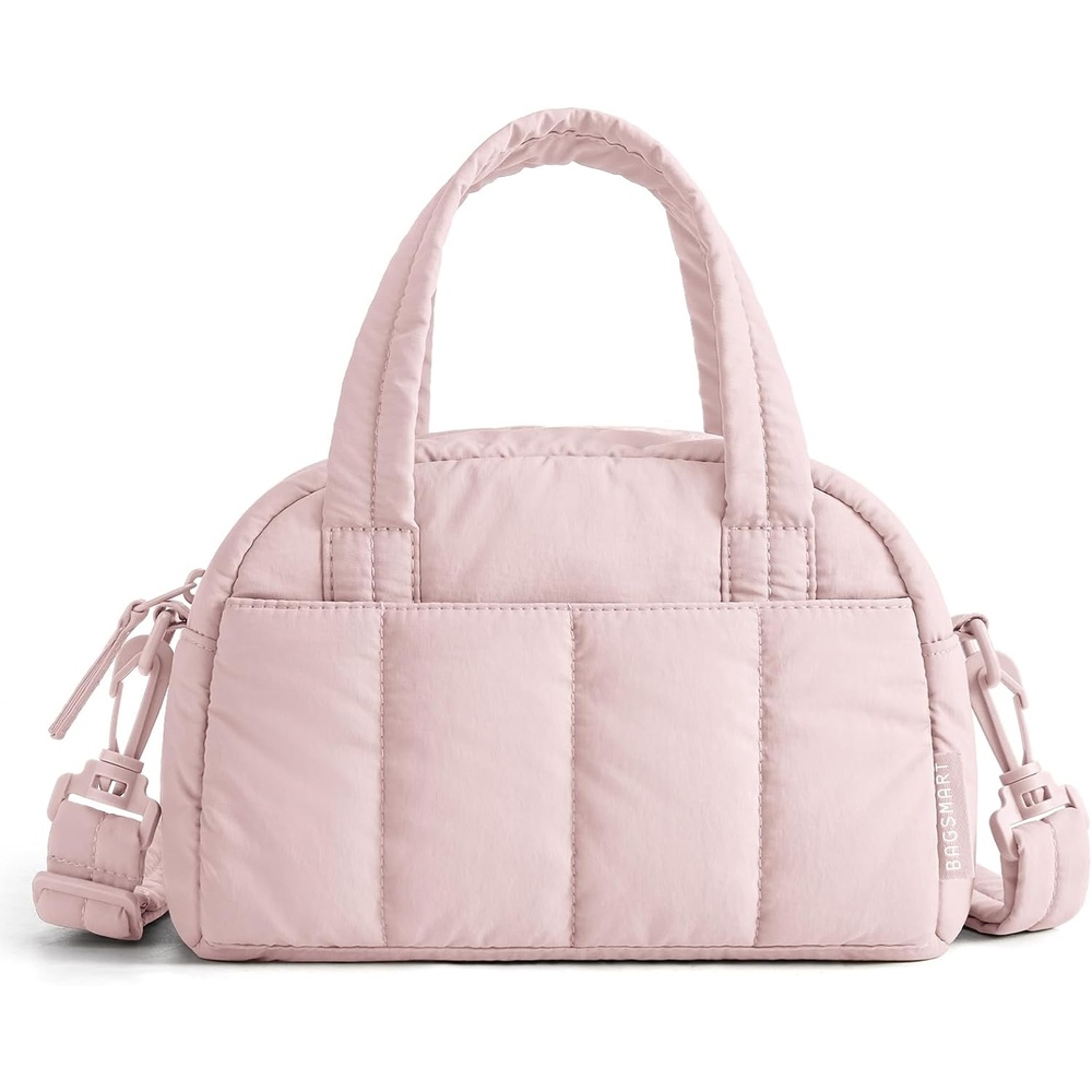 image:imageBAGSMART Crossbody Bags for Women Puffy Travel Small Purse Wallet HandbagsBaby Pink