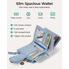 BAGSMART Women’s Wallets, Puffy RFID Blocking Bifold Card Holder Wallet(Leopard)