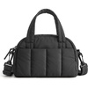 BAGSMART Crossbody Bags for Women, Puffy Travel Small Purse Wallet Handbags(Black)