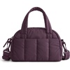 BAGSMART Crossbody Bags for Women, Puffy Travel Small Purse Wallet Handbags(Crimson Purple)