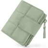 BAGSMART Women’s Wallets, Puffy RFID Blocking Bifold Card Holder Wallet(Green)