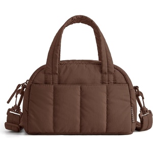 BAGSMART Crossbody Bags for Women, Puffy Travel Small Purse Wallet Handbags(Coffee Brown)