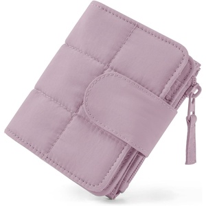 BAGSMART Women’s Wallets, Puffy RFID Blocking Bifold Card Holder Wallet(Purple)