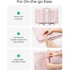 BAGSMART Garment Bags for Travel Foldable Carry on Suit Carrier for Hanging Clothes Stylish Dress Carrier Large Convertible Weekender Garment Bags for Women Men(Sleek Dark Pink)