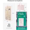 BAGSMART Garment Bags for Travel Foldable Carry on Suit Carrier for Hanging Clothes Stylish Dress Carrier Large Convertible Weekender Garment Bags for Women Men(Sleek Beige)