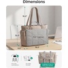 BAGSMART TRINI Tote Bag for 15.6″ Laptop, Water-Resistant Shoulder Handbag(Jet Black)